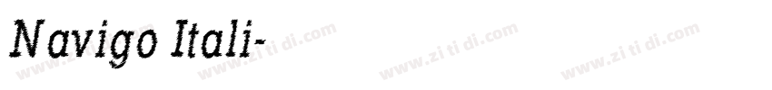 Navigo Itali字体转换